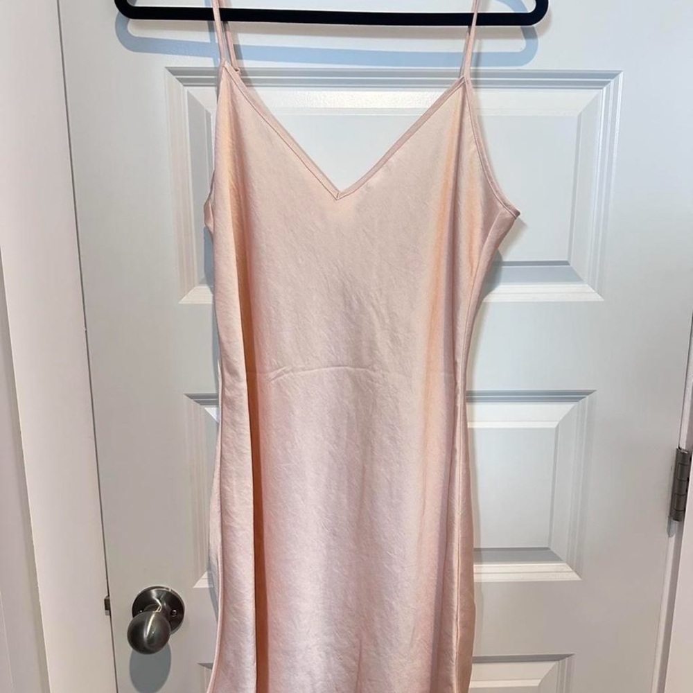 Wilfred Pink Spaghetti Strap Slip Dress